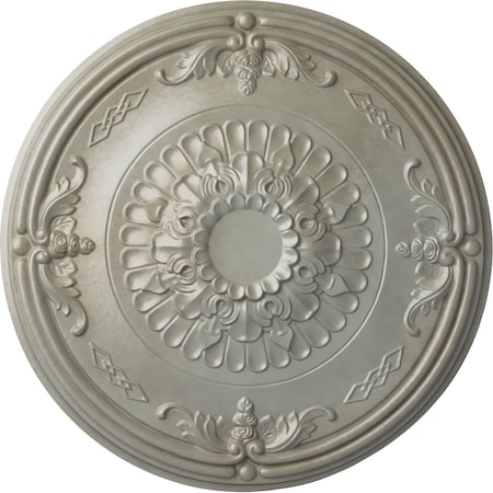Ekena Millwork Athens Ceiling Medallion (Fits Canopies up to 3 5/8"), Hand-Painted Flash Gold, 26 1/4"OD x 3 1/4"P CM27ATFLS